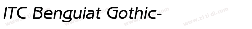 ITC Benguiat Gothic字体转换